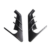 Bright Carbon Fiber Car Side Camera Flanks Covers Spoiler Decorative Protector Guards Dustproof DIY Kit