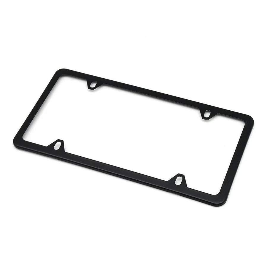 2-Piece Black Stainless-Steel US License Plate Frame Set