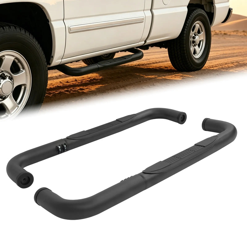 Running Board Side Step Set for Chevrolet Silverado Sierra 1500 Regular Cab 1999-2018