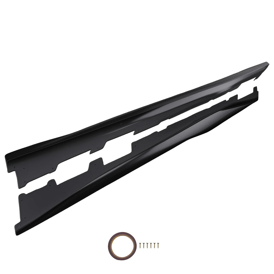 Matte Black Side Skirt Extensions for 2016–2023 Chevrolet Camaro