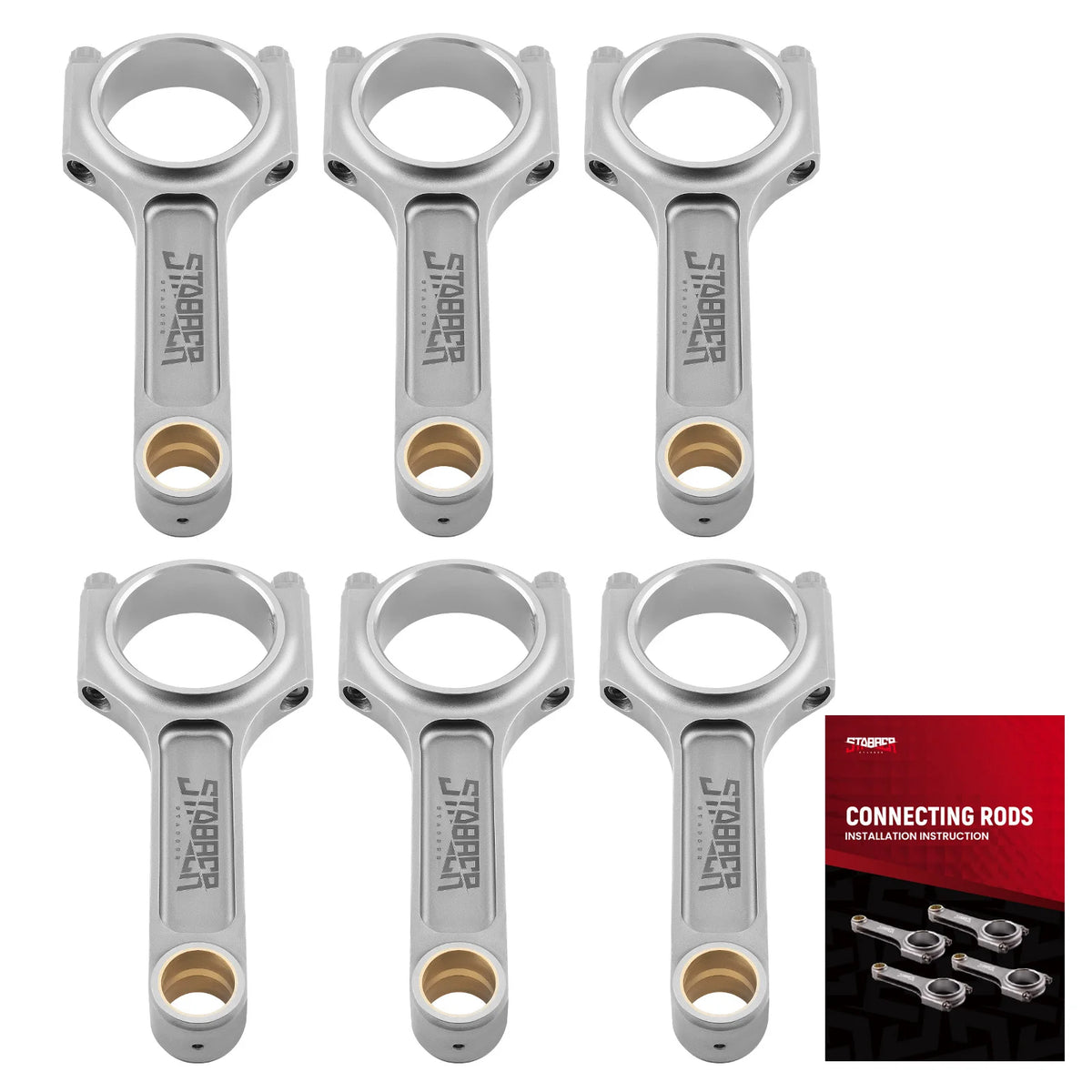 4340 H-Beam Connecting Rod Set for Toyota 2JZ Engines