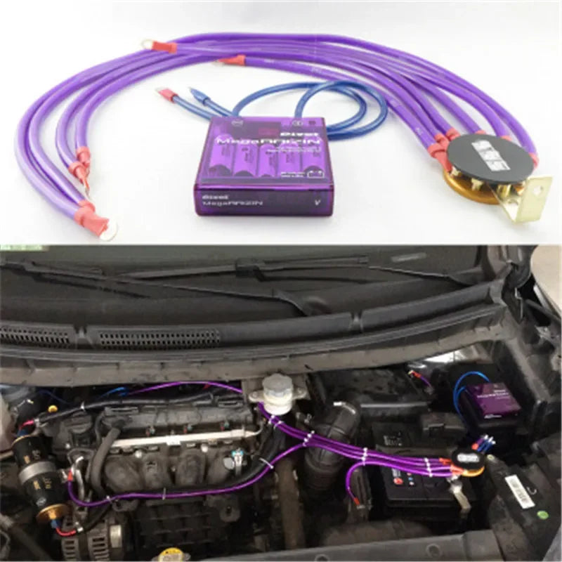 Universal Automotive Voltage Stabilizer and Grounding Wire Kit