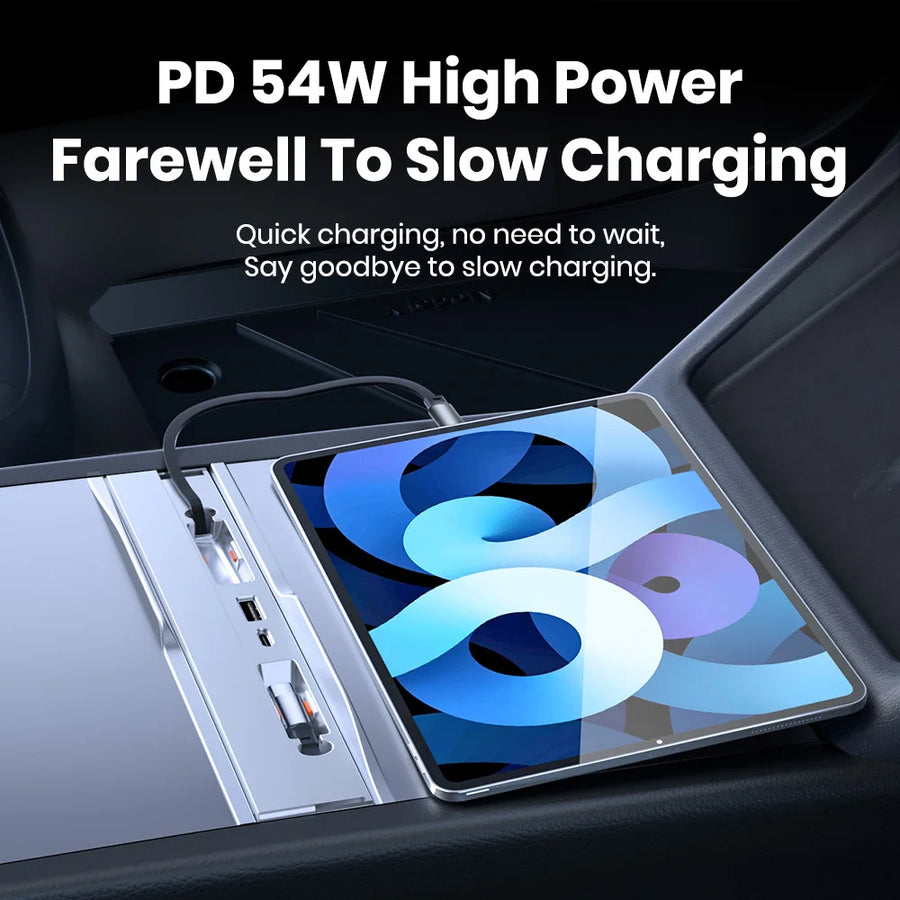 54W USB Charging Hub for Tesla Model 3/Y Highland and Juniper