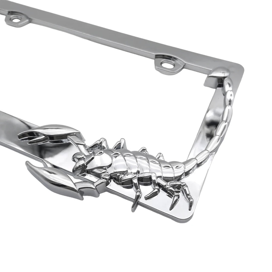 Scorpion-Design ABS License Plate Frames - Pair