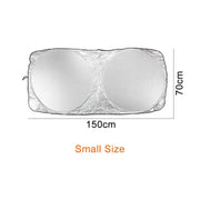 Folding Windshield Sunshade – 150 × 70 or 160 × 86 cm