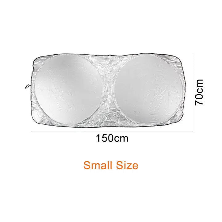 Folding Windshield Sunshade – 150 × 70 or 160 × 86 cm