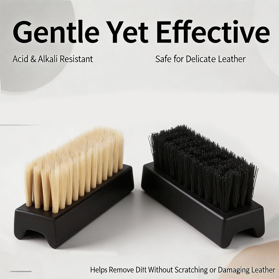 Car Interior Cleaning Brushes, Soft & Stiff Bristle Options