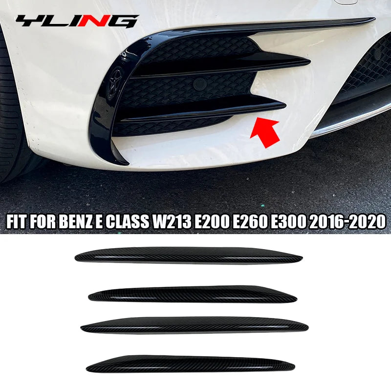 Front Bumper Lip & Splitter for 2016–2020 Mercedes-Benz E-Class