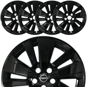 Black Wheel Skin & Hub Cap Set for 2022 Nissan Pathfinder