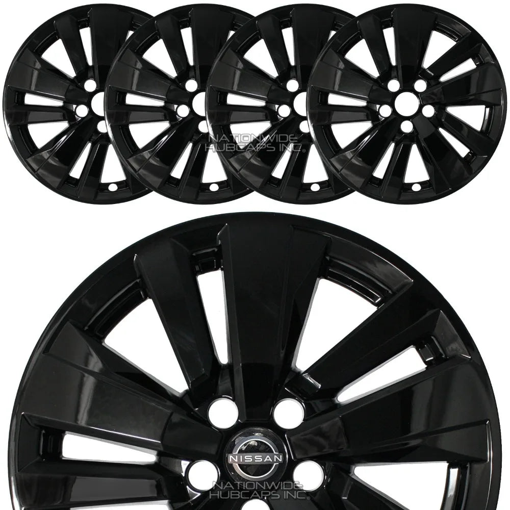 Black Wheel Skin & Hub Cap Set for 2022 Nissan Pathfinder