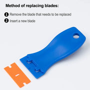 Replaceable-Blade Adhesive Scraper & Refill Options