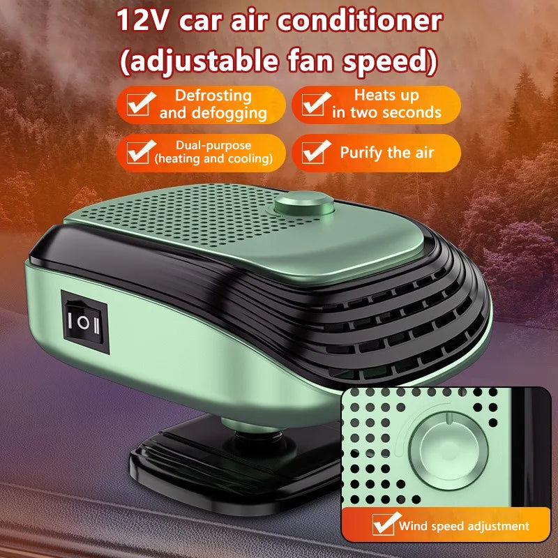12V 24V Portable Car Heater and Defroster Fan