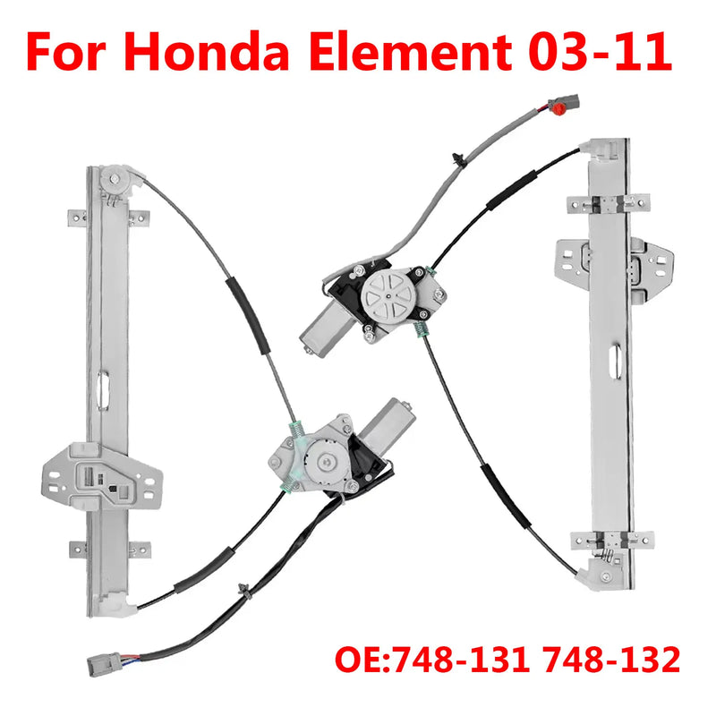Front Power Window Regulator with Motor for 2003–2011 Honda Element