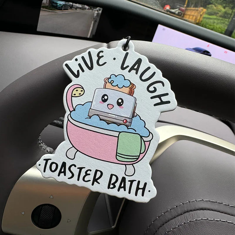 Funny Live Laugh Toaster Bath Air Freshener