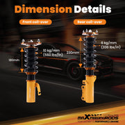 Coilover Suspension Kit for Toyota Celica Coupe Convertible 1989-1999