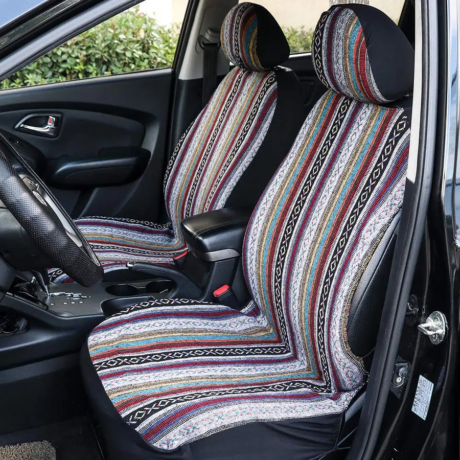 Universal Baja Saddle Blanket Car Seat Cover Set – 4 or 9 Pieces