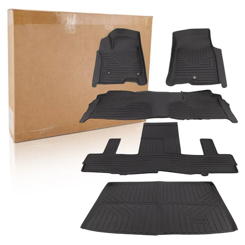 All-Weather Floor Mats for Chevrolet Suburban 2021-2025 GMC Yukon Xl