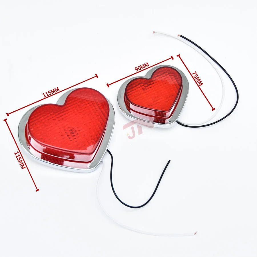 JDM Car Heart Shaped Marker Lamp 12V Small Heart Car Side marker Light