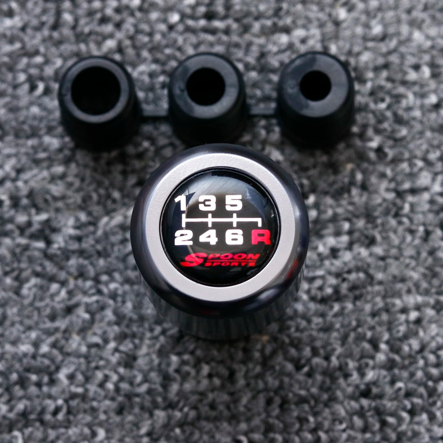 Spoon Sports-Style 6-Speed Aluminum Manual Shift Knob
