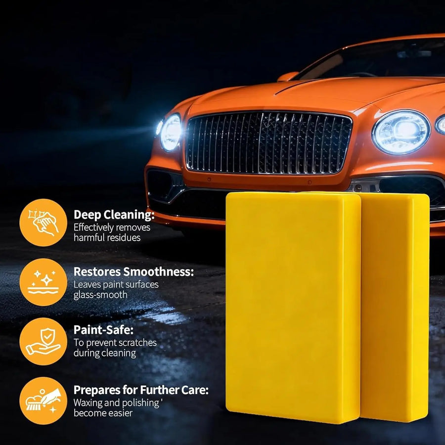 Clay Bar Kit, Complete Clay Bars Auto Detailing Clay Luber Lubricant Car Wash Kit, Premium Grade 4 Clay