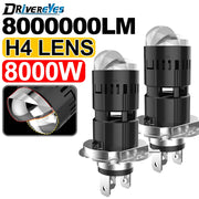 1-Piece or 2-Piece H4 LED Headlight Bulb – 6500K, CANBUS, Projector-Compatible