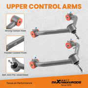 Front Left & Right Upper Control Arm Set for GMC Sierra 2500HD/3500HD 8-Lug with 2-4-Inch Lift