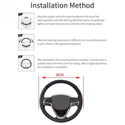 Universal Leather Car Steering Wheel Cover