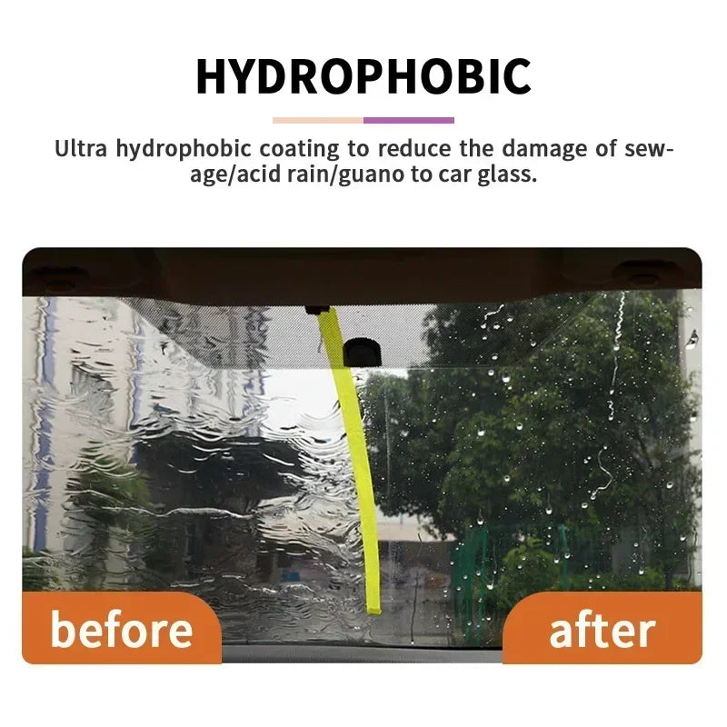 Automotive Glass Anti-Rain Hydrophobic Coating