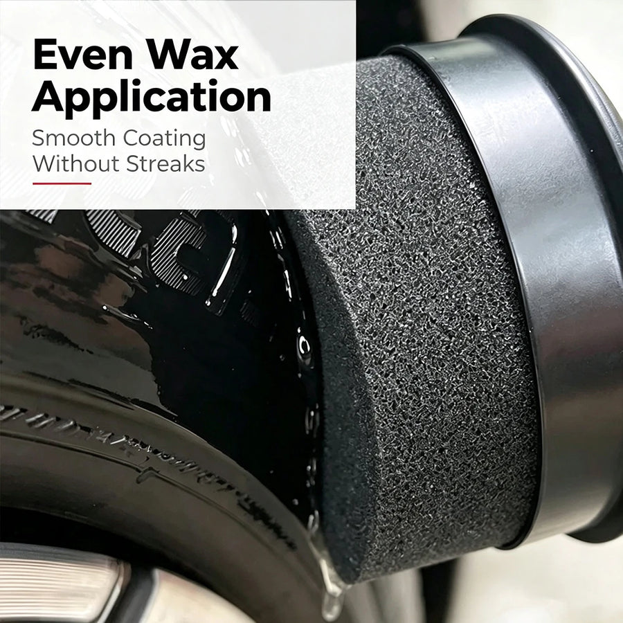 Curved Foam Tire Dressing Applicator with Storage Lid