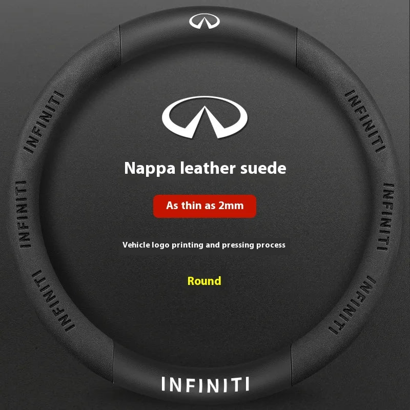 Carbon-Fiber-Leather Steering Wheel Cover – Select Infiniti Models