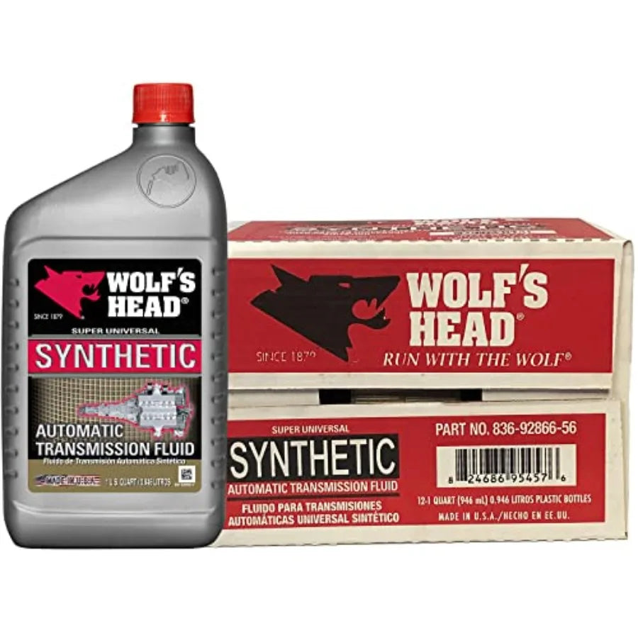 Wolf's Head Super Universal Synthetic ATF, 1 Quart Case of 12