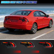 Honda Civic 8th-Gen Sedan Sequential LED Tail Light Pair – 2006–2011
