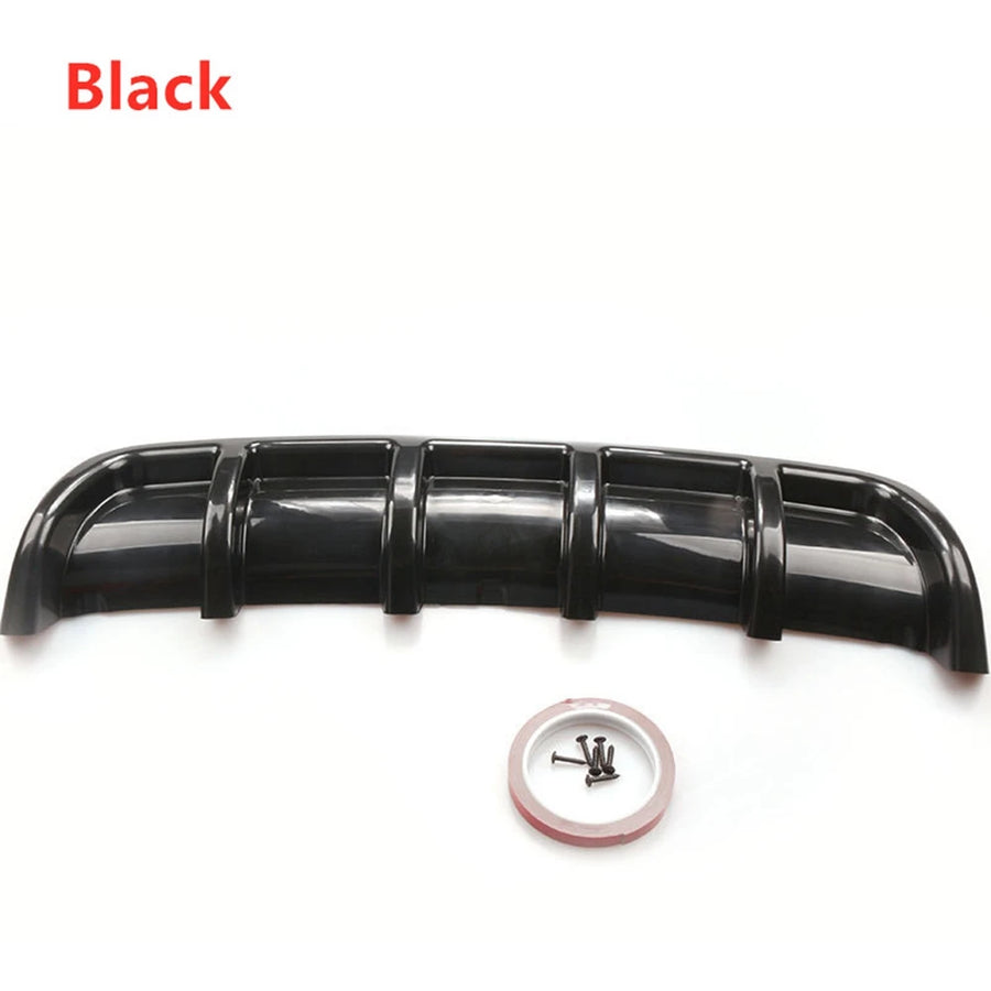 Universal Carbon Fiber Bumper Lip Rear Bounding Automotive Spoiler Shark Fin Rear Bumper Guide Plate Six