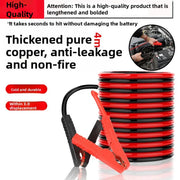 3m/4m Thickened Battery Jumper Cables with Insulated Clamps