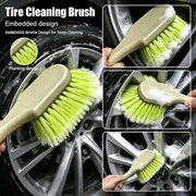 Wheel & Tire Cleaning Brush with Textured Handle