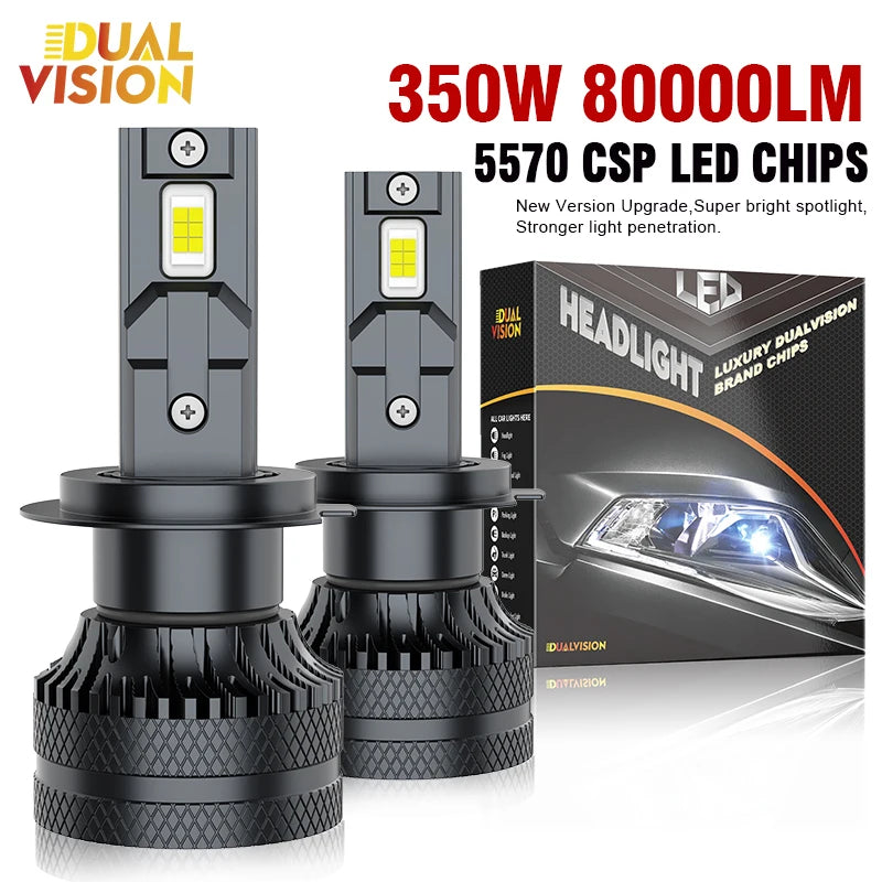 2-Piece H1/H4/H7/H11/9005/9006 LED Headlight Bulb – 6000K