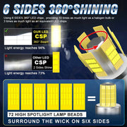 2-Piece H1/H7/H11/9005/9006/9012 LED Headlight Bulb – 6000K