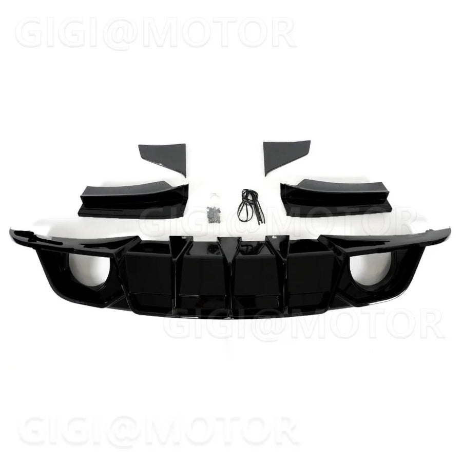 CMST-Style Matte Black Rear Diffuser for 2015–2023 Dodge Charger