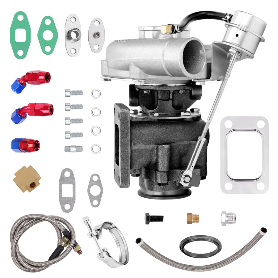 T3 .63 A/R Oil-Cooled Turbocharger with Oil Line