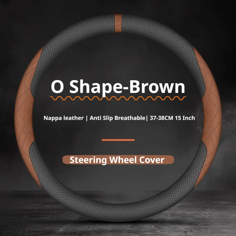 Perforated Steering Wheel Cover for Infiniti QX50 QX60 QX80 QX55 Q50 Q60 FX35 M37 Car
