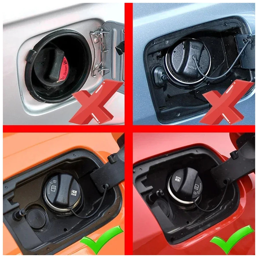 Carbon Fiber Fuel Door Cap Cover Trim for BMW