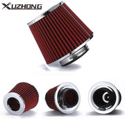 3" Red 76mm Dry Air Filter Inlet Cold Air Intake Cone Quality