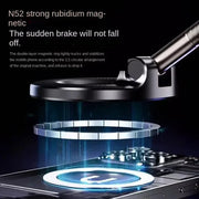 Foldable Magnetic Car Phone Holder with Vacuum Suction Mount