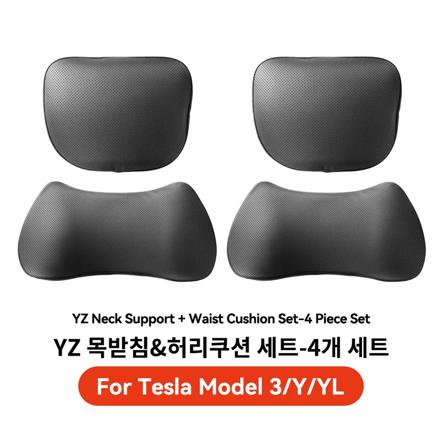 Neck Pillow and Lumbar Support for Tesla Model 3/Y