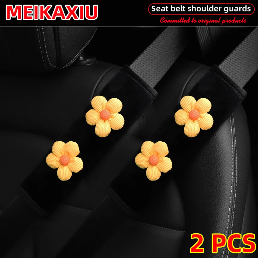Seat Belt Shoulder Pad Set – plush, pink
