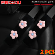 Seat Belt Shoulder Pad Set – plush, pink