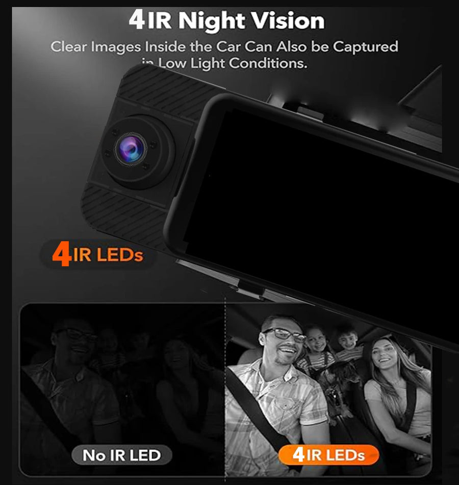 4K 3-Channel Dash Cam with GPS
