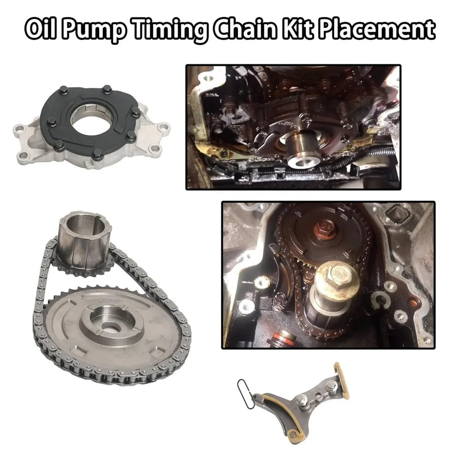 12696357 12586665 Oil Pump Timing Chain Kit for 2007-2013 Chevrolet GMC Cadillac Buick 4.8 5.3 6.0 6.2L