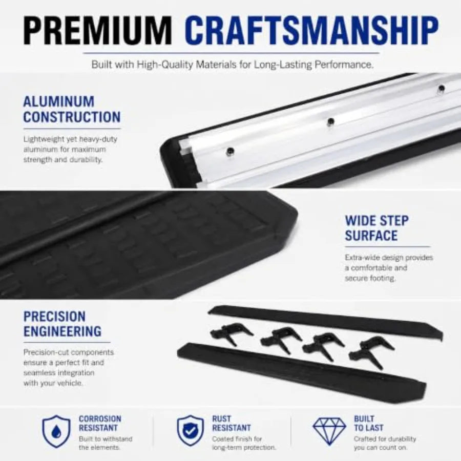 Black Running Board Set for Toyota 4Runner