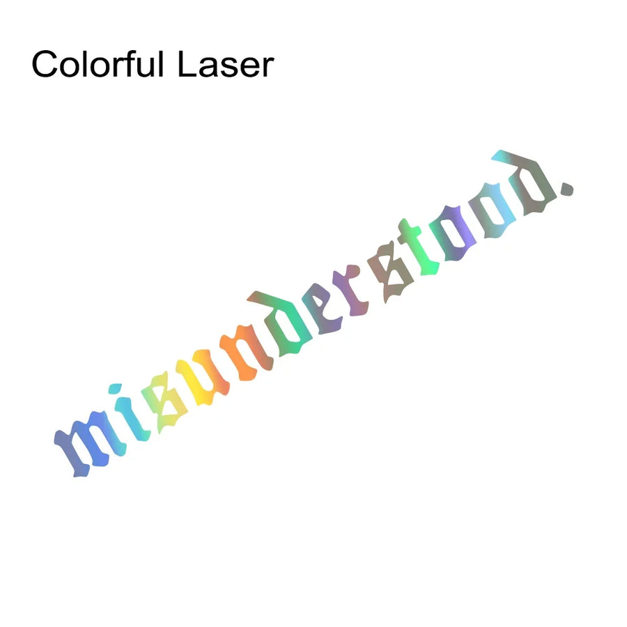 “Misunderstood” Windshield Banner Vinyl Decal – Multiple Sizes